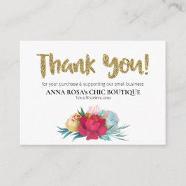 *~* Floral ROOS QR Logo DANK U Review AP8 Informatiekaartje