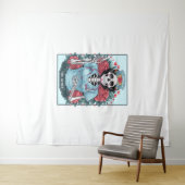 Floral Roos Skeleton Nurse Tarot Kaart Halloween E Wandkleed (In Situ (horizontaal))