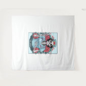 Floral Roos Skeleton Nurse Tarot Kaart Halloween E Wandkleed (Voorkant (horizontaal))