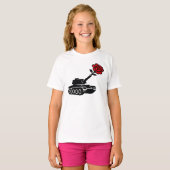 Floral Roos Tank Anti War Pacifism (Voorkant volledig)