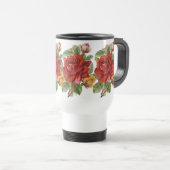  Floral Roos Travel Mug Reisbeker (Voorkant rechts)