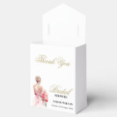 Floral Roos Waterverf Trouwjurk Collectie Bedankdoosjes (Geopend)