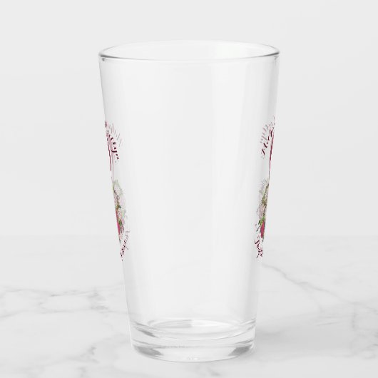 Floral Roos Wedding Vrijgezellenfeest Bouquet Favo Glas (Rechts)