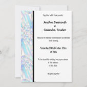FLORAL ROOS WHITE BLACK TRIM WHITE KAART (Voorkant)