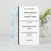 FLORAL ROOS WHITE BLACK TRIM WHITE KAART (Staand voorkant)