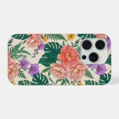 Floral Rose iPhone 15 Case – Elegant Flower Design iPhone Hoesje (Achterkant horizontaal)