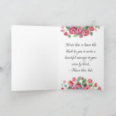 Floral Round Lijst Foto Moederdag Feestdagen Kaart (Binnen)