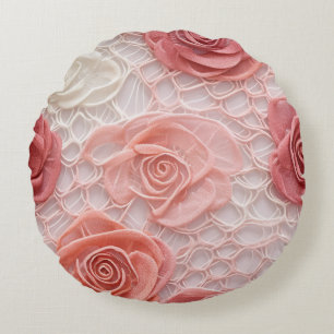 Floral Round Pillow Rond Kussen