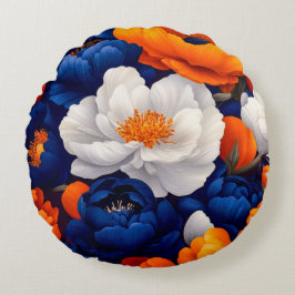 Floral Round Pillow Rond Kussen