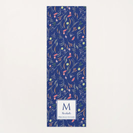 Floral | ROYAL BLUE del God | Monogram Yogamat