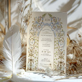  Floral Royal Victoriaans bruiloft uitnodiging