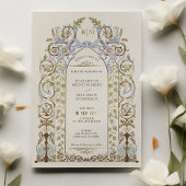  Floral Royal Victoriaans bruiloft uitnodiging