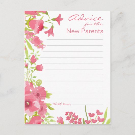 Floral roze advies (Voorkant)