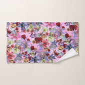 Floral  Roze Bad Handdoek (Handdoek)