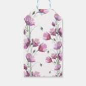 Floral roze boeket bruiloft dank u cadeau Labels Cadeaulabel (Achterkant)