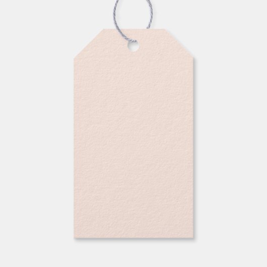 Floral roze boeket streep bruiloft cadeaulabel (Achterkant)