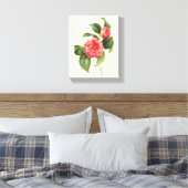Floral, roze Camellia Flowers door Redoute Canvas Afdruk (Insitu (Slaapkamer))