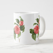  Floral, roze Camellia Flowers door Redoute Grote Koffiekop (Voorkant rechts)