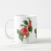  Floral, roze Camellia Flowers door Redoute Koffiemok (Links)