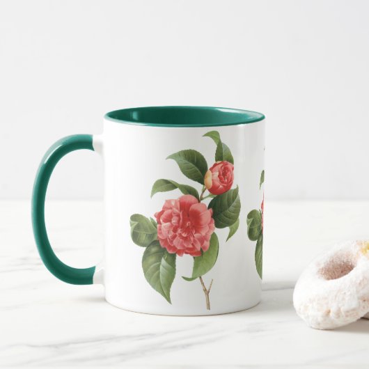 Floral, roze Camellia Flowers door Redoute Mok (Met donut)