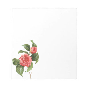  Floral, roze Camellia Flowers door Redoute Notitieblok
