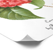 Floral, roze Camellia Flowers door Redoute Poster (Hoek)