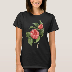 Floral, roze Camellia Flowers door Redoute T-shirt