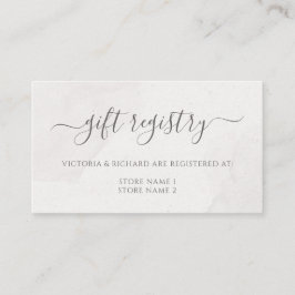 Floral roze Cherry Blossom Wedding Gift Registry Informatiekaartje