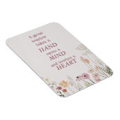 Floral roze een geweldige Kaart van het prijsopgav Magneet (Rechterzijde)