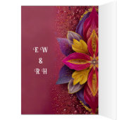 Floral Roze Elegantie Trouwen Collectie (Binnen (Links))