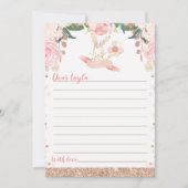 Floral roze en Roos gouden konijn tijd capsule Kaa Kaart (Voorkant)