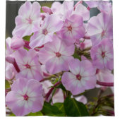 Floral roze fotografie douchegordijn (Voorkant)