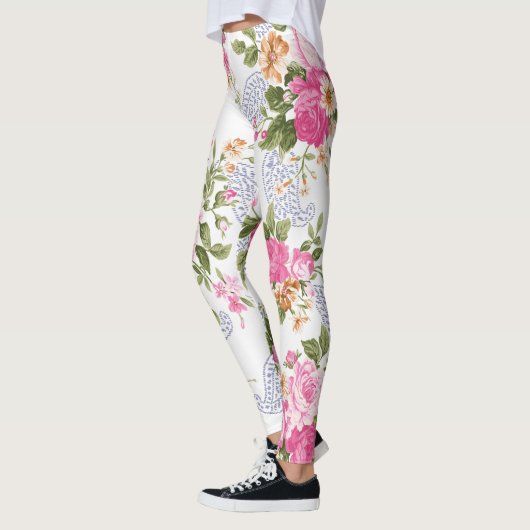 Floral roze Leggings (Links)