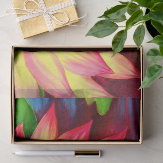 Floral roze Lotus Decoupage Painting Tissuepapier (Geschenk)