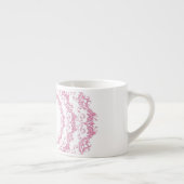 Floral roze mandala. Naam. Espresso Kop (Rechts)