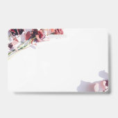 Floral roze naam badge (Achterkant)