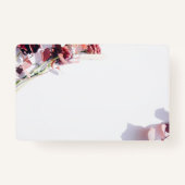 Floral roze naam badge (Achterkant)