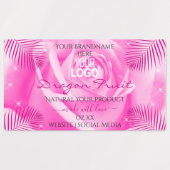 Floral roze Paarse Blauwgroen Rozen Etiketten Logo Labels (Design 1)