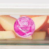 Floral roze Paarse Blauwgroen Rozen Etiketten Logo Labels (Aangebracht)