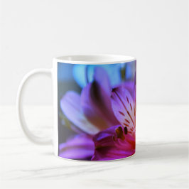 Floral Roze Paarse Lelies Koffie Mok