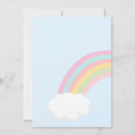 Floral roze Pony Birthday Kaart (Achterkant)