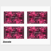 Floral roze Product Packaging Labels Roos Flowers (Vel)