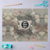 Floral roze Roses Impressionisme Gold Logo Busines Tissuepapier (Craft)