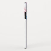 Floral roze Roses Waterverf Gepersonaliseerde naam Case-Mate iPhone Case (Achterkant/rechts)