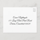  Floral roze roze RSVP Bloedweddenschap Uitnodiging Briefkaart (Achterkant)