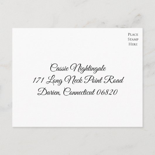  Floral roze roze RSVP Bloedweddenschap Uitnodiging Briefkaart (Achterkant)