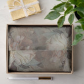 Floral roze rozen Elegant Gold Business Gift Wrap Tissuepapier (Geschenk)