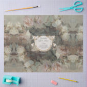 Floral roze rozen Elegant Gold Business Gift Wrap Tissuepapier (Craft)