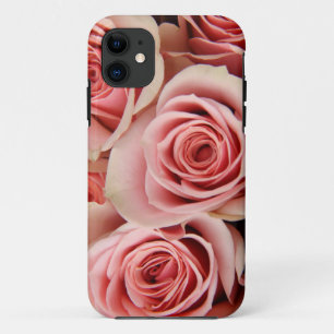 Floral, roze rozen, petalen glad als zijde, iPhone 11 Hoesje