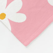 Floral roze Schaatsen Roller Skating Fleece Deken (Hoek)